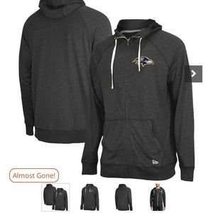 New Era Ravens zip up hoodie